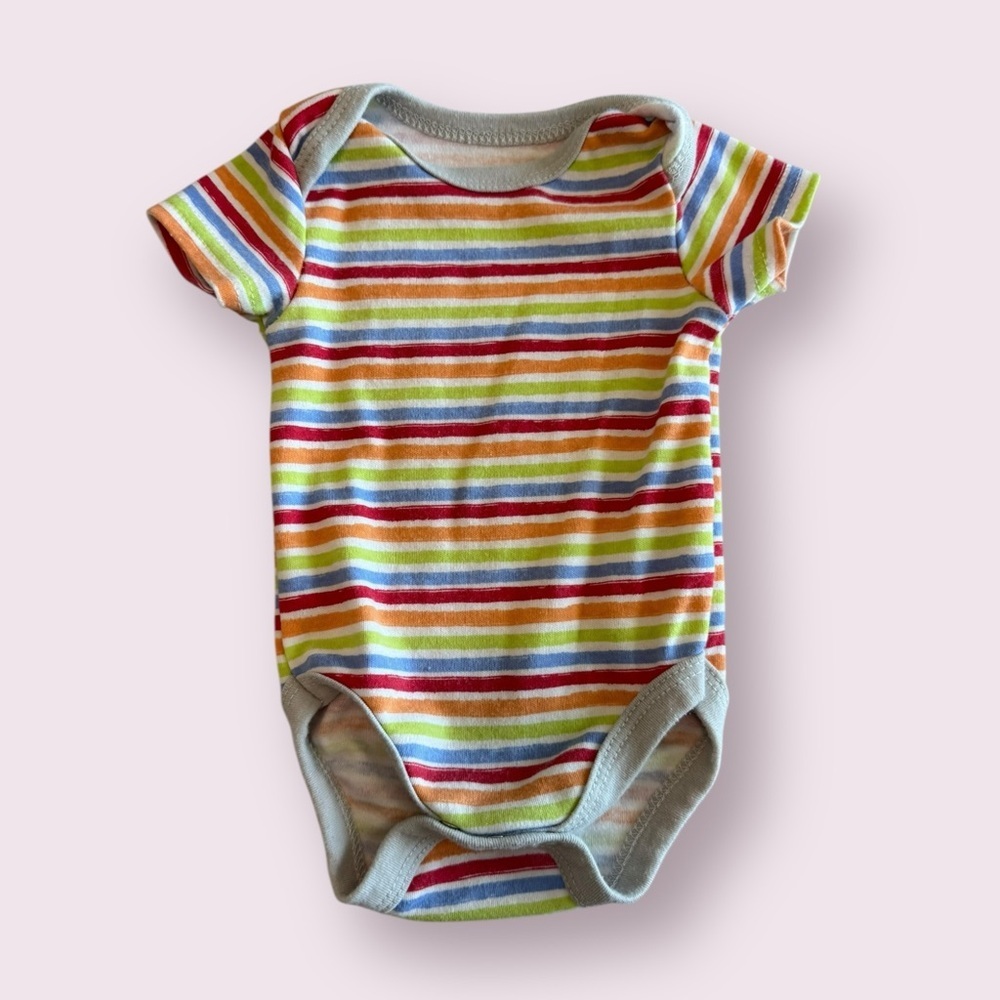 Baby Onesies Bundle 6 Pack Mixed Prints Bodysuits 6-9M - Picture 7 of 8